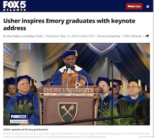 Usher Inspires Emory Graduates with Commencement Keynote Highlighting Work with Usher’s New Look