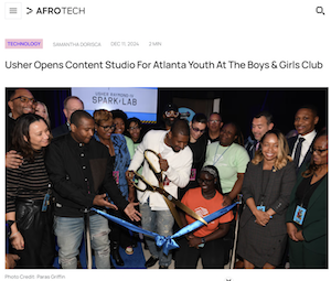 Usher Opens Content Studio for Atlanta Youth at the Boys & Girls Club