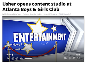 Usher Opens Content Studio at Atlanta Boys & Girls Club
