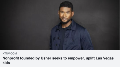 Nonprofit founded by Usher seeks to empower, uplift Las Vegas kids
